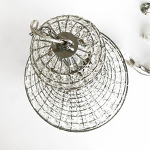 Elegant Palace Glass & Metal 5 Light Chandelier